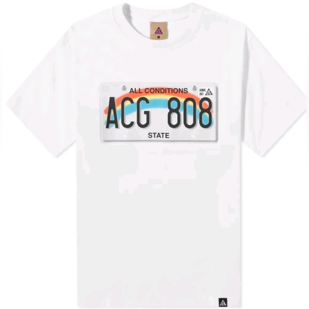 Nike ACG License Plate T-Shirt 'Summit White'